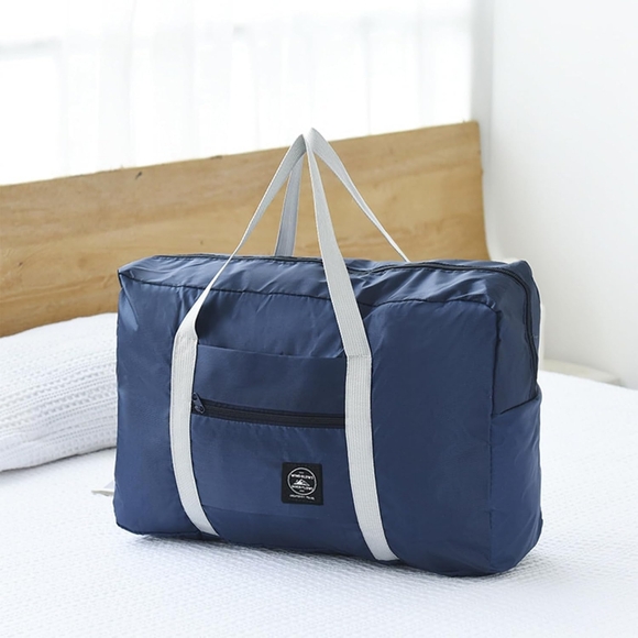Foldable Travel Duffel Bag BLUE - Picture 1 of 4